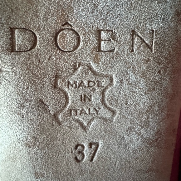 Doen Odette Dusty Pink Suede Ballet Women's Flats - Picture 10 of 10